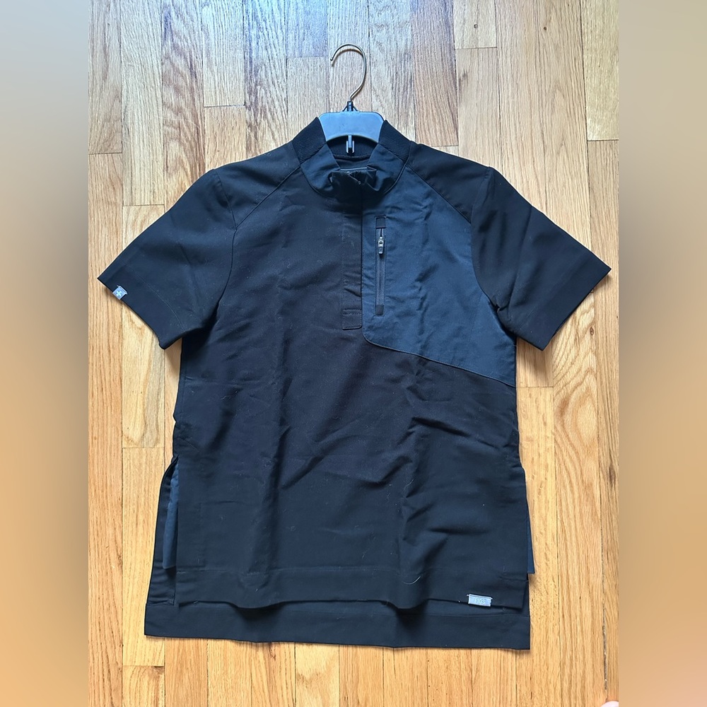 FIGS Black Jundah Top